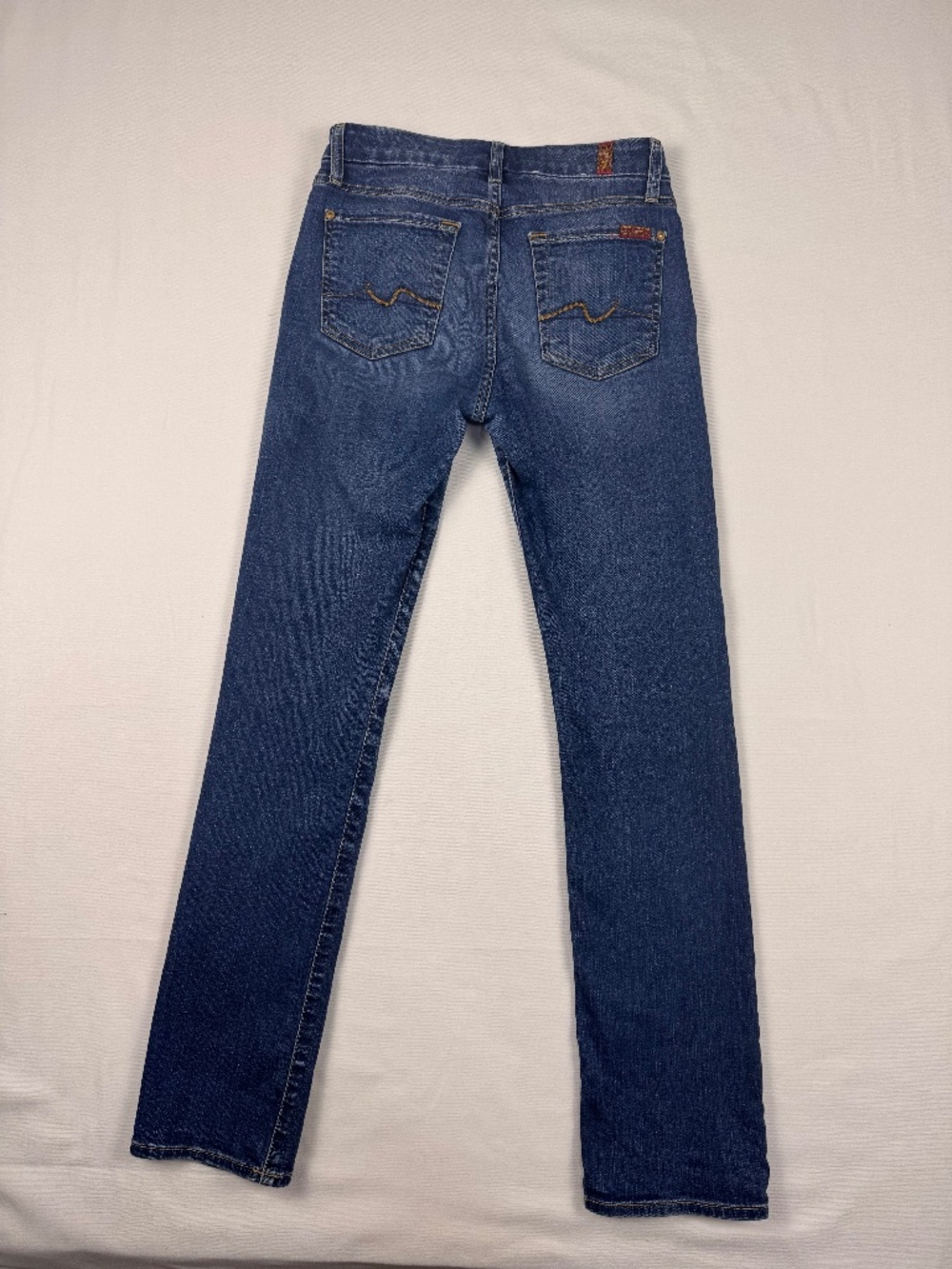 7 For All Mankind Kimmie Straight Leg Jeans Women's Size 27 Dark Wash Denim